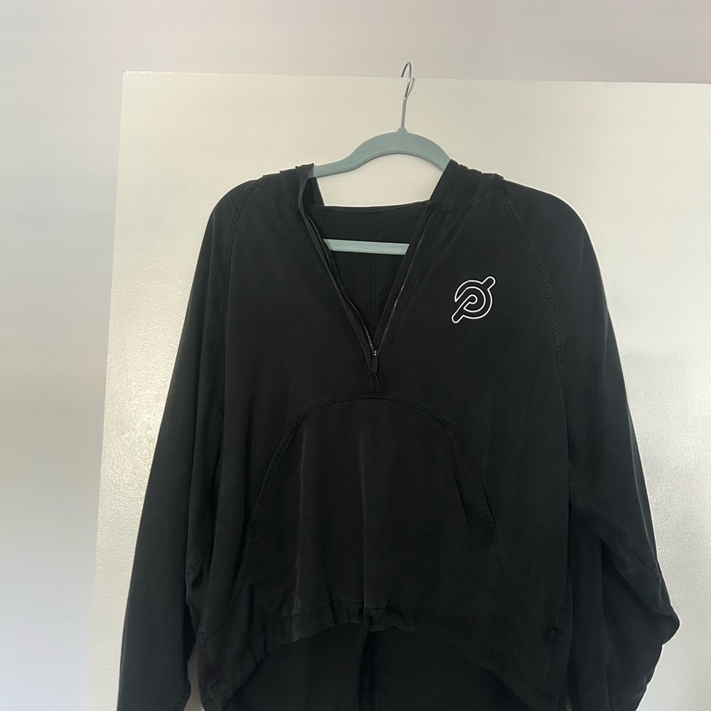Lululemon X Peloton Black Pullover Hoodie with Logo